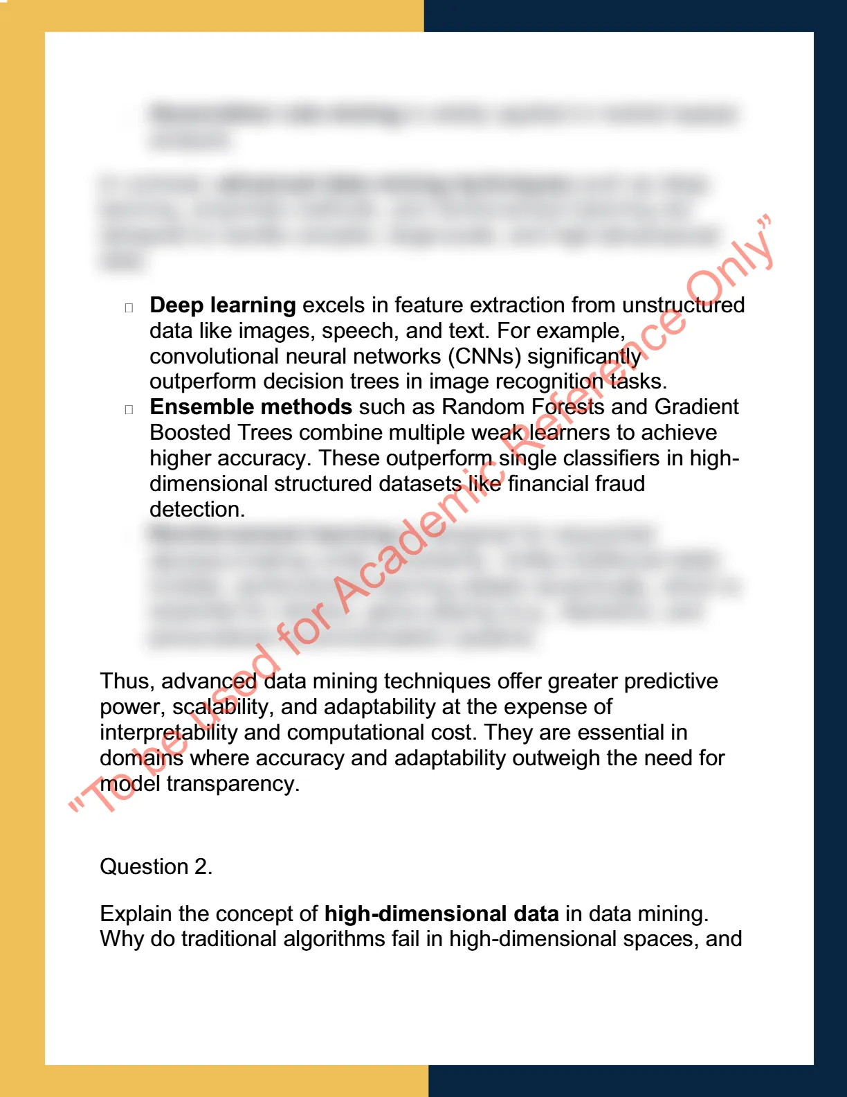 DS 615 - Advanced Data Mining Techniques 1